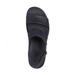 Sandalias Planas Skechers 111257 Mujer Negro-negro