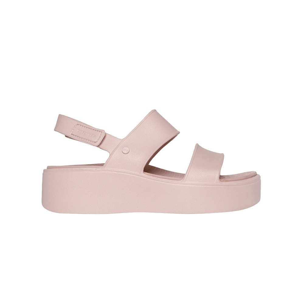 Sandalias Planas Skechers 111257 Mujer Gris