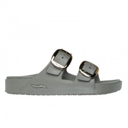 Sandalias Planas Skechers 111592 Mujer Kaki