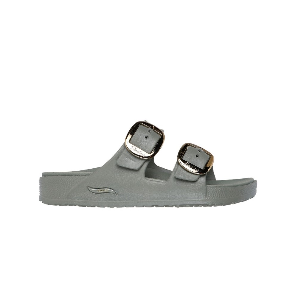 Sandalias Planas Skechers 111592 Mujer Kaki