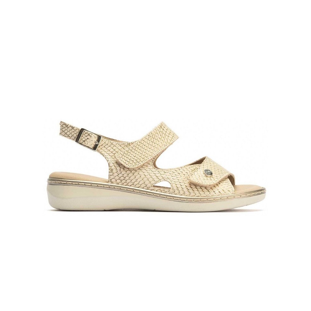 Sandalias Planas Pitillos 10300 Mujer Oro
