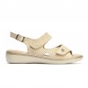 Sandalias Planas Pitillos 10300 Mujer Oro