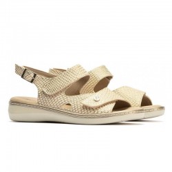 Sandalias Planas Pitillos 10300 Mujer Oro