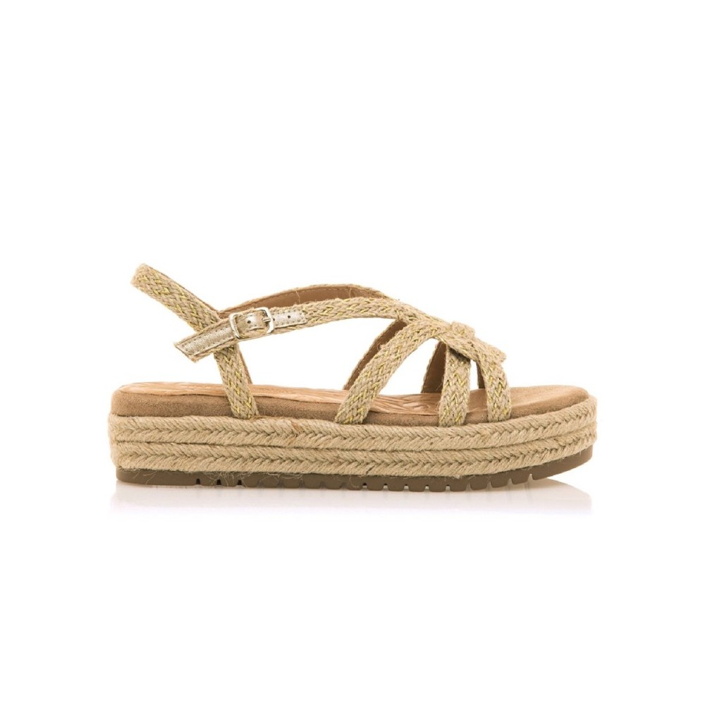 Sandalias Planas Mustang 51261 Mujer Natural