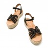 Sandalias Planas Mustang 54501 Mujer Negro