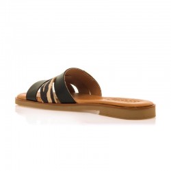 Sandalias Planas Mustang 54181 Mujer Negro