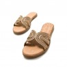 Sandalias Planas Mustang 54500 Mujer Oro
