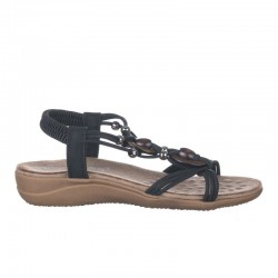 Sandalias Planas Zapp 28685 Mujer Negro