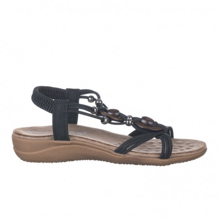 Sandalias Planas Zapp 28685 Mujer Negro