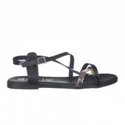 Sandalias Planas Oh My Sandals 5556 Mujer Negro