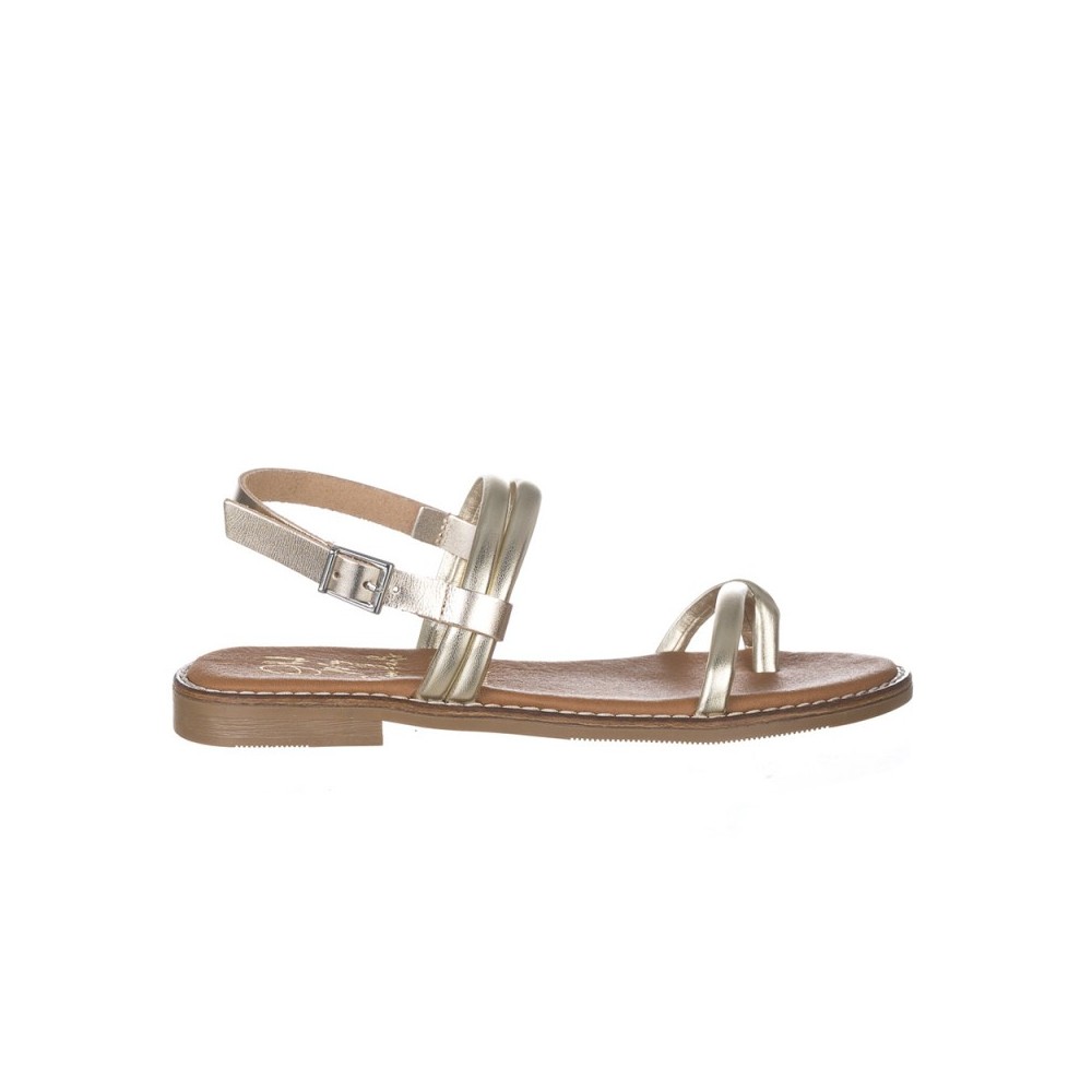 Sandalias Planas Oh My Sandals 5575 Mujer Oro