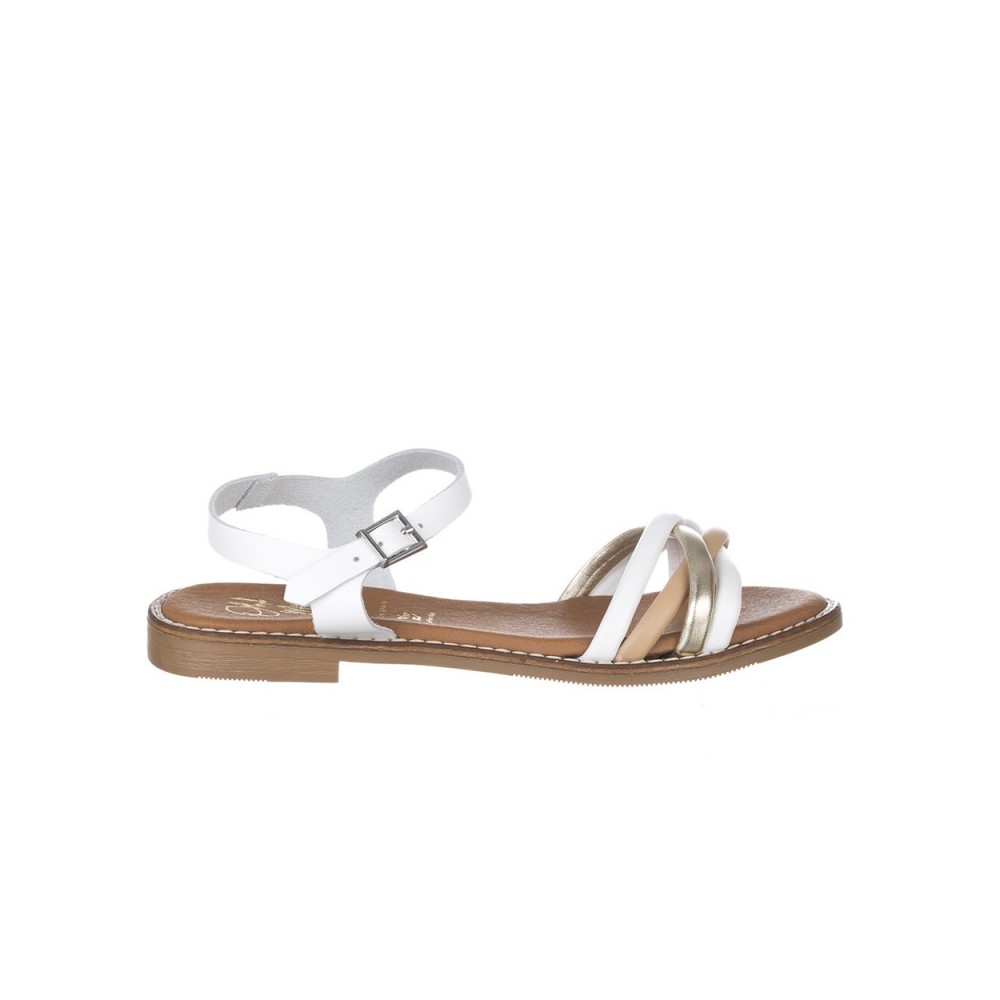 Sandalias Planas Oh My Sandals 5574 Mujer Blanco