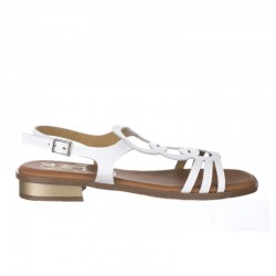 Sandalias Planas Oh My Sandals 5593 Mujer Blanco