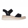 Sandalias Planas Skechers 114413 Mujer Negro