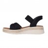 Sandalias Planas Skechers 114413 Mujer Negro