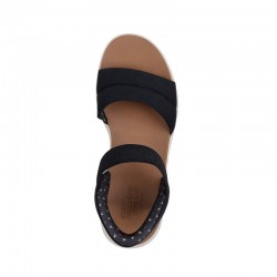 Sandalias Planas Skechers 114413 Mujer Negro