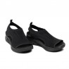 Sandalias Planas Skechers 119236 Mujer Negro-negro