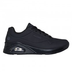 Sneakers Skechers Work: Uno Sr Mujer Negro-negro
