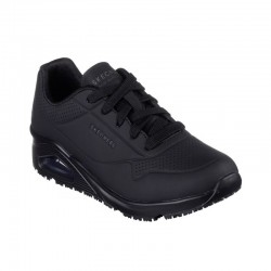 Sneakers Skechers Work: Uno Sr Mujer Negro-negro