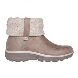 Botines Planos Skechers Skechers Slip-ins Relaxed Fit Mujer Taupe