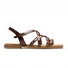Sandalias Planas Porronet 3113 Mujer Moka