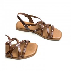 Sandalias Planas Porronet 3113 Mujer Moka