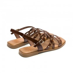 Sandalias Planas Porronet 3113 Mujer Moka