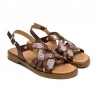 Sandalias Planas Porronet 3125 Mujer Moka