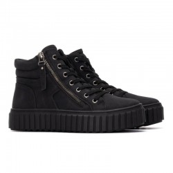 Botines Planos Refresh 172891 Mujer Negro