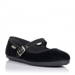 Bailarinas Victoria Oda Mercedes Terciopelo Mujer Negro