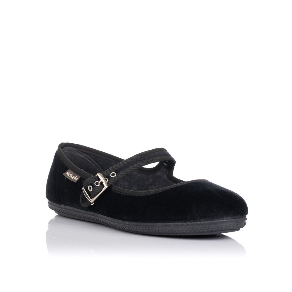 Bailarinas Victoria Oda Mercedes Terciopelo Mujer Negro