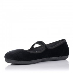 Bailarinas Victoria Oda Mercedes Terciopelo Mujer Negro