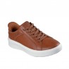 Sneakers Skechers Court Break-double Vented Hombre Cuero
