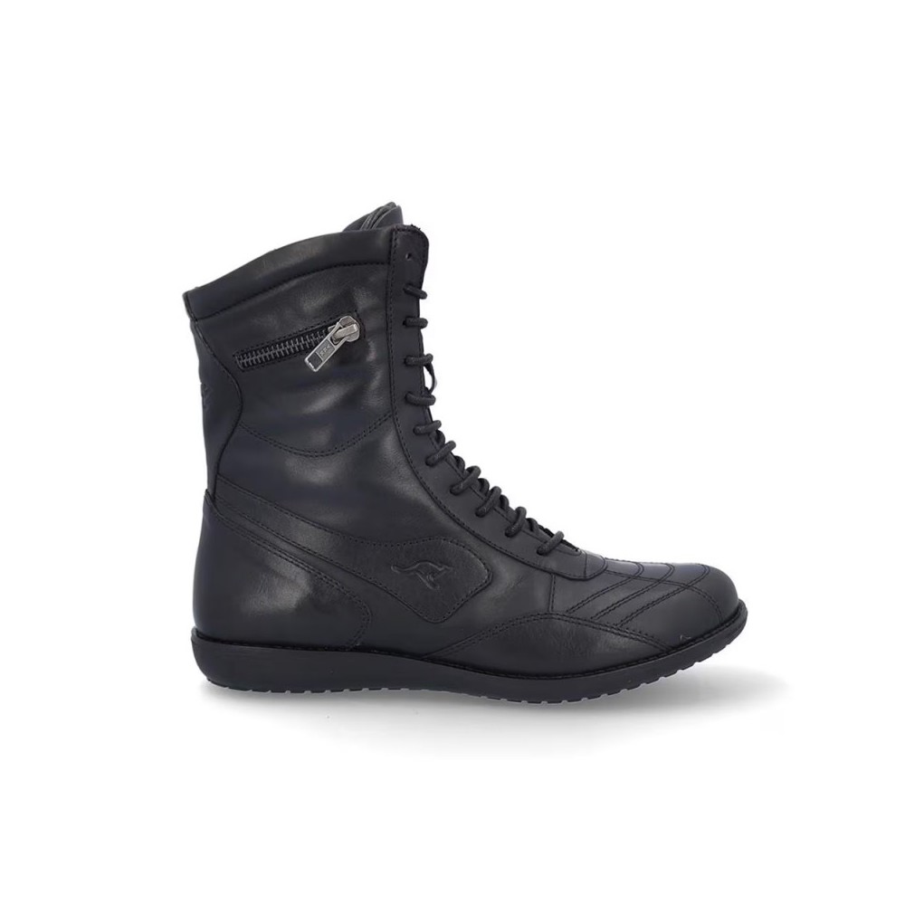 Botines Planos Kangaroos 915 Mujer Negro