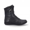 Botines Planos Kangaroos 915 Mujer Negro