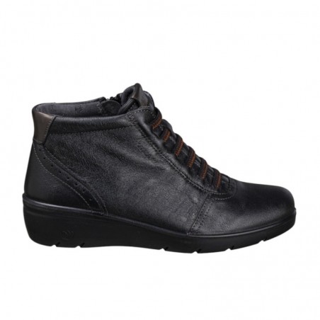 Botines Planos Laura Azaña 26847 Mujer Negro