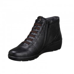 Botines Planos Laura Azaña 26847 Mujer Negro