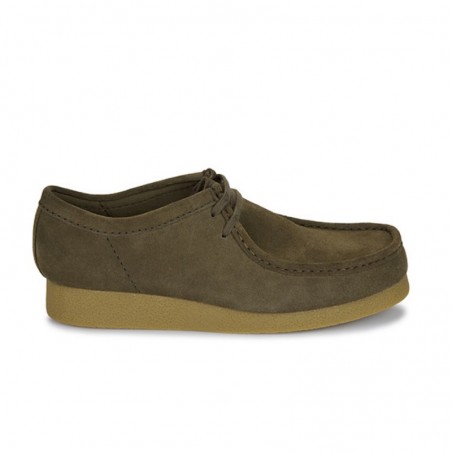Zapatos de Sport Clarks Wallabee Evo Hombre Kaki