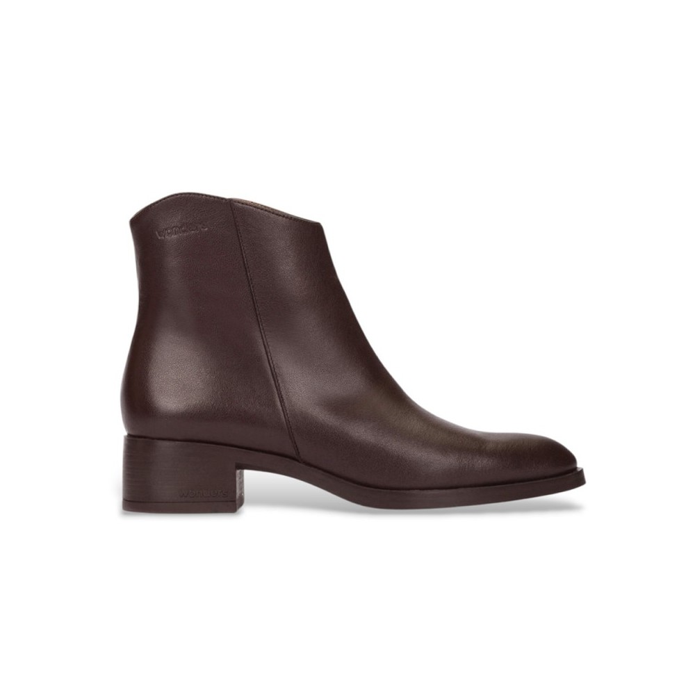 Botines de tacón Wonders D1801 Mujer Marron