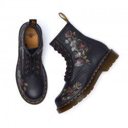 Botas Planas Dr. Martens 1460 Smooth Mujer Negro