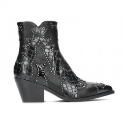 Botines de tacón Noa Harmon Miranda Mujer Negro