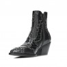 Botines de tacón Noa Harmon Miranda Mujer Negro