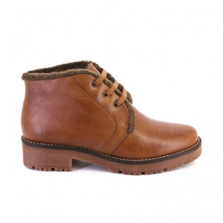 Botines Planos Pitillos 10777 Mujer Cuero