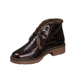 Botines Planos Pitillos 10773 Mujer Marron