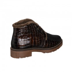 Botines Planos Pitillos 10773 Mujer Marron