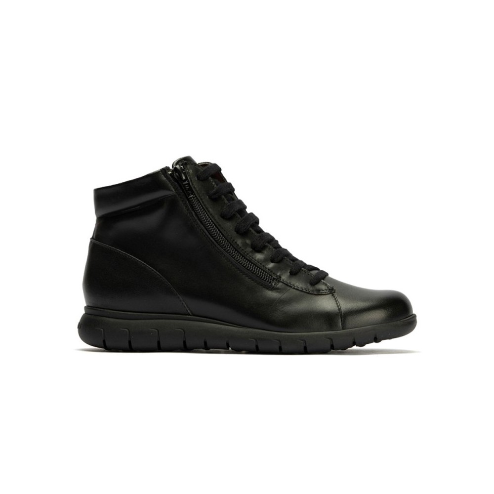 Botines Planos Pitillos 20214 Mujer Negro