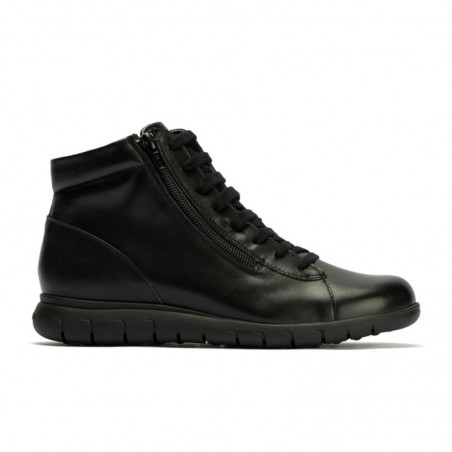 Botines Planos Pitillos 20214 Mujer Negro