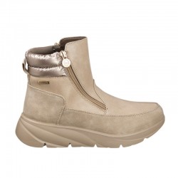 Botines Planos Zapp 610 Mujer Taupe