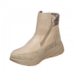 Botines Planos Zapp 610 Mujer Taupe