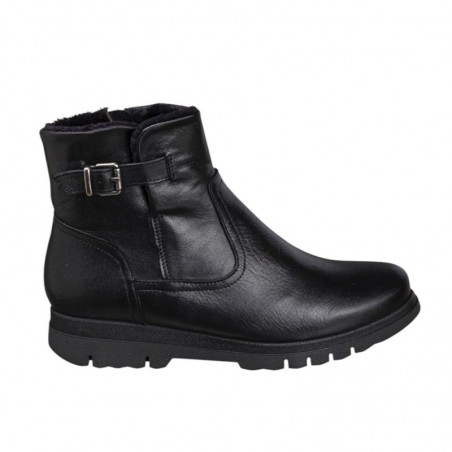 Botines Planos Zapp 22206 Mujer Negro